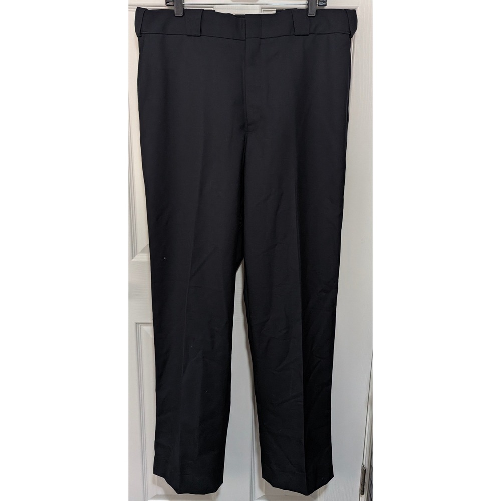 Flying Cross Mens Navy Blue Poly Wool Dress Trousers Pants F1 37291 Size 40 REG